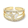 Rack Plating Real 18K Gold Plated Brass Rings RJEW-B054-01G-02-2
