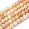 Ombre Effect Dyed Glass Beads Strands LS-GLAA-T031-01O-07-1