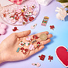 52Pcs 26 Styles Valentine's Day Theme Alloy Enamel Pendants ENAM-TA0002-83-7
