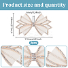 2Pcs Bowknot Polyester Rhinestone Shoe Decorations FIND-GO0002-35-2