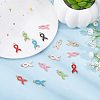 DIY Awareness Ribbon Themed Pendant Making Kits DIY-SC0014-18-4