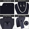 Flocked Cloth with Paperboard Jewelry Display Stands LS-NDIS-FG0001-02-2