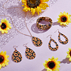 Leopard Print Alloy Pendant Necklaces & Earrings & Bracelet Sets SJEW-WH0020-03A-2