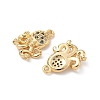 Brass Micro Pave Cubic Zirconia Charms X-KK-C099-01I-G-2