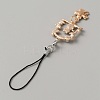 Alloy Enamel Arch with Cat & Sakura Phone Charm Mobile Straps HJEW-WH0007-25A-2