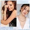 Alloy Crystal Rhinestone Leaf Link Chain Necklaces & Bracelets Sets SJEW-YWC0002-01RG-6