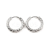 Non-Tarnish 304 Stainless Steel Grooved Hoop Earrings X-EJEW-M218-01B-P-6