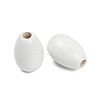 Spray Painted Wood European Beads WOOD-F017-10F-2