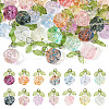 28Pcs 14 Colors Glass Pendant GLAA-TA0002-26-1