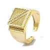 Brass Open Cuff Rings RJEW-B051-37G-1