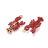 304 Stainless Steel Enamel Pendants STAS-I355-11G-08-2