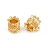 Brass Micro Pave Clear Cubic Zirconia Tube Bails CU-CBA6A75-23G-2