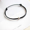 Alloy with Wax Cord Braided Bead Bracelets for Women FS-WGB7FC9-04-1