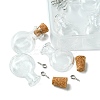 6Pcs Clear Mini High Borosilicate Glass Bottle Bead Containers AJEW-FS0001-09A-2