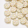ABS Plastic Imitation Pearl Pendants PALLOY-T071-007-1