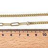 304 Stainless Steel Half Paperclip Chain & Twisted Chain Necklaces for Women NJEW-Z091-11G-5