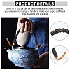 8Pcs 4 Style Plastic & Iron Teapot Handle FIND-PH0004-20-6
