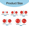 100Pcs 5 Styles Opaque Acrylic Beads MACR-TADJ0001-12A-4