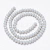 Opaque Solid Color Glass Beads Strands EGLA-A034-P2mm-D15-2
