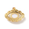Brass Micro Pave Cubic Zirconia Pendants KK-B059-44G-C-2