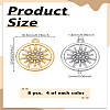 8Pcs 2 Colors Rack Plating Alloy Pendants FIND-LP0005-18-2