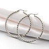 Tarnish Resistant 304 Stainless Steel Hoop Earring LS-EJEW-P066-12P-1