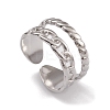 304 Stainless Steel Cuff Rings RJEW-G285-82P-1