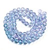 Baking Paint Transparent Glass Beads Strands DGLA-A035-T10mm-A06-3