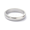 Non-Tarnish 4mm Polished Plain Dome Finger Ring for Girl Women RJEW-C012-06E-P-1