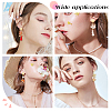 80Pcs 4 Style 201 Stainless Steel Stud Earring Findings EJEW-BBC0001-08-5
