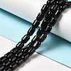 Natural Black Tourmaline Beads Strands G-G980-22-2