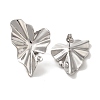 304 Stainless Steel Heart Stud Earrings EJEW-C114-30P-1