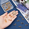 40Pcs Brass Clip-on Earring Converters Findings KK-SC0004-20-3