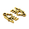 For Valentine's Day Tibetan Style Alloy Antique Golden Charms GLF0299Y-2