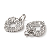 Eco-Friendly Brass Micro Pave Cubic Zirconia Pendants KK-M246-21P-2