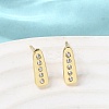 Teardrop Brass Micro Pave Clear Cubic Zirconia Stud Earrings LS-EJEW-H180-26G-3
