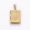 Ion Plating(IP) 316 Stainless Steel Locket Pendants for Teachers' Day LS-STAS-O103-42G-1