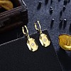 Brass Dangle Hoop Earrings EJEW-BB31945-3