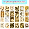 DIY Mixed Shapes Synthetic Turquoise & Wood & CCB Beads Bracelets Making Kits DIY-FS0007-67-3