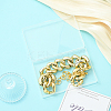 1Pc Aluminum Chunky Cuban Link Chain Choker Necklaces for Women NJEW-SP0001-11LG-7