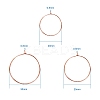 Brass Wine Glass Charm Rings KK-PH0035-15-2