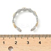 304 Stainless Steel Double Color Cuff Rings LS-RJEW-S635-01GP-C-5