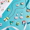 CHGCRAFT 32Pcs 16 Style Resin Pendants RESI-CA0001-28-4