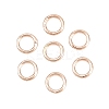 Brass Closed Jump Rings KK-D257-01RG-10-1
