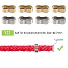 100Pcs 2 Colors Zinc Alloy Slide Charms FIND-DC0004-96-5