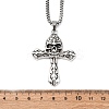 Tibetan Style Zinc Alloy Viking Pendant Necklaces NJEW-Z062-01AS-01-5