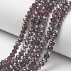 Electroplate Glass Beads Strands EGLA-A034-T2mm-J03-1