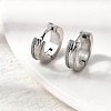 304 Stainless Steel Hoop Earrings EJEW-L302-03C-P-1