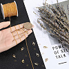 DIY Brass Curb Chains Bracelet Necklace Making Kit DIY-SP0001-11G-3