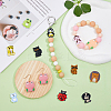 13Pcs 13 Style Ainmals Silicone Focal Beads SIL-DC0001-40-5